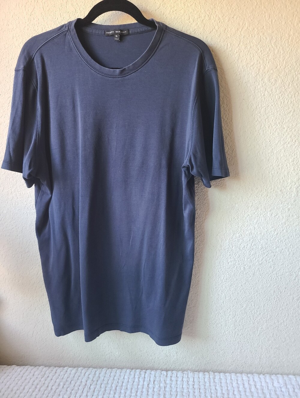 Robert Barakett Blue Short-Sleeve Crew Tee Size XL